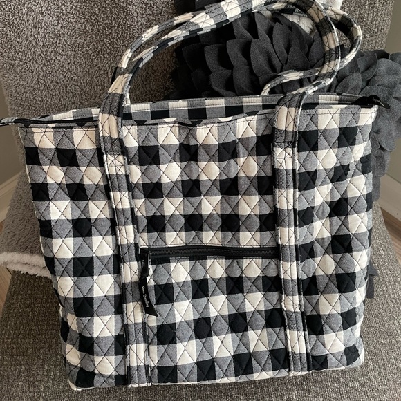 Vera Bradley Pearl Buffalo Check Tote - Picture 1 of 3